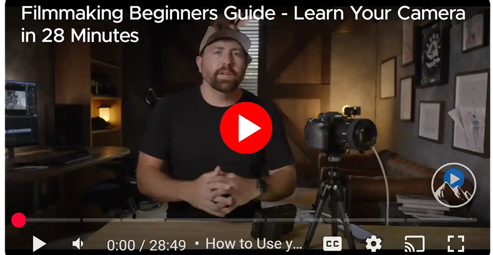 Jeven Dovey's Filmmaking Beginner's Guide - Learn Your Camera in 28 Minutes